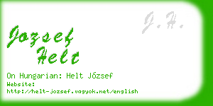 jozsef helt business card