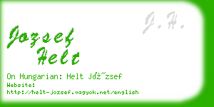 jozsef helt business card